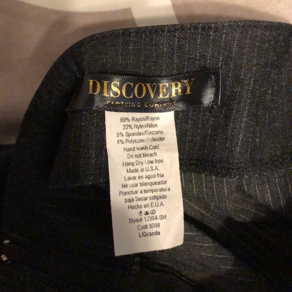 High waisted stretchy business skinny pants size L - Picture 5 of 6